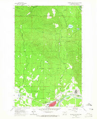 Columbia Falls North Montana Historical topographic map, 1:24000 scale, 7.5 X 7.5 Minute, Year 1962