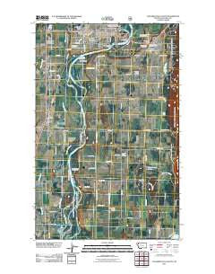 Columbia Falls South Montana Historical topographic map, 1:24000 scale, 7.5 X 7.5 Minute, Year 2011