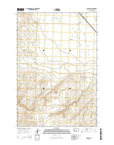 Comanche Montana Current topographic map, 1:24000 scale, 7.5 X 7.5 Minute, Year 2014