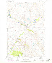 Comb Rock Montana Historical topographic map, 1:24000 scale, 7.5 X 7.5 Minute, Year 1961