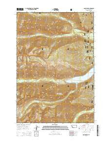 Como Peaks Montana Current topographic map, 1:24000 scale, 7.5 X 7.5 Minute, Year 2014