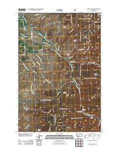 Corley Gulch Montana Historical topographic map, 1:24000 scale, 7.5 X 7.5 Minute, Year 2011