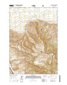 Corral Creek Montana Current topographic map, 1:24000 scale, 7.5 X 7.5 Minute, Year 2014