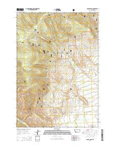 Coyote Creek Montana Current topographic map, 1:24000 scale, 7.5 X 7.5 Minute, Year 2014
