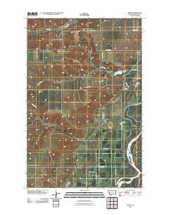 Crane Montana Historical topographic map, 1:24000 scale, 7.5 X 7.5 Minute, Year 2011