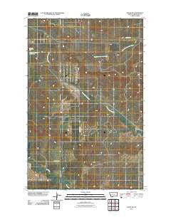 Crane NW Montana Historical topographic map, 1:24000 scale, 7.5 X 7.5 Minute, Year 2011