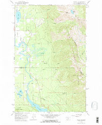 Crater Lake Montana Historical topographic map, 1:24000 scale, 7.5 X 7.5 Minute, Year 1964