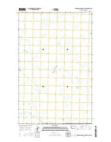Creedman Coulee East OE N Montana Current topographic map, 1:24000 scale, 7.5 X 7.5 Minute, Year 2014