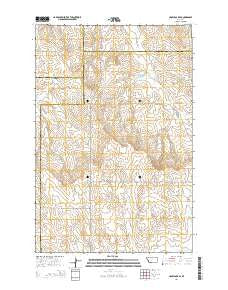 Crow Rock SE Montana Current topographic map, 1:24000 scale, 7.5 X 7.5 Minute, Year 2014