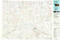 Cut Bank Montana Historical topographic map, 1:100000 scale, 30 X 60 Minute, Year 1984