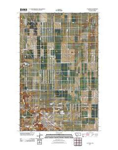 Cut Bank Montana Historical topographic map, 1:24000 scale, 7.5 X 7.5 Minute, Year 2011