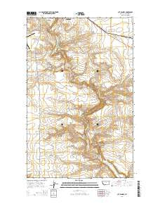 Cut Bank SE Montana Current topographic map, 1:24000 scale, 7.5 X 7.5 Minute, Year 2014