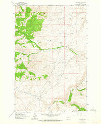 Dana Ranch Montana Historical topographic map, 1:24000 scale, 7.5 X 7.5 Minute, Year 1961