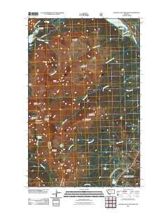 Dancing Lady Mountain Montana Historical topographic map, 1:24000 scale, 7.5 X 7.5 Minute, Year 2011