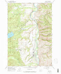 Darby Montana Historical topographic map, 1:24000 scale, 7.5 X 7.5 Minute, Year 1964