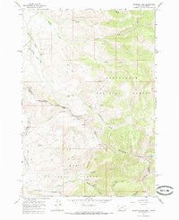 Deadman Pass Montana Historical topographic map, 1:24000 scale, 7.5 X 7.5 Minute, Year 1965