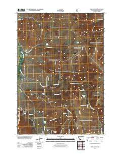 Deer Canyon Montana Historical topographic map, 1:24000 scale, 7.5 X 7.5 Minute, Year 2011