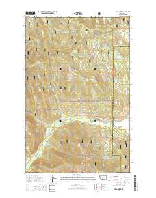 Deer Creek Montana Current topographic map, 1:24000 scale, 7.5 X 7.5 Minute, Year 2014
