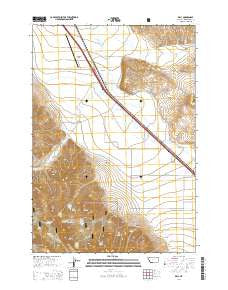 Dell Montana Current topographic map, 1:24000 scale, 7.5 X 7.5 Minute, Year 2014