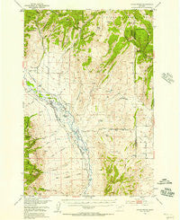 Devils Fence Montana Historical topographic map, 1:62500 scale, 15 X 15 Minute, Year 1950