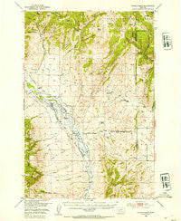 Devils Fence Montana Historical topographic map, 1:62500 scale, 15 X 15 Minute, Year 1950