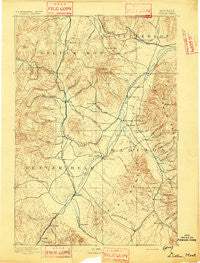 Dillon Montana Historical topographic map, 1:250000 scale, 1 X 1 Degree, Year 1893