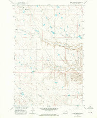 Dione Reservoir Montana Historical topographic map, 1:24000 scale, 7.5 X 7.5 Minute, Year 1965