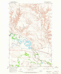 Dodson Dam Montana Historical topographic map, 1:24000 scale, 7.5 X 7.5 Minute, Year 1964
