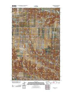 Dodson NE Montana Historical topographic map, 1:24000 scale, 7.5 X 7.5 Minute, Year 2011
