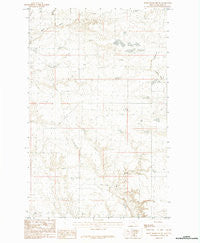 Down Reservoir SW Montana Historical topographic map, 1:24000 scale, 7.5 X 7.5 Minute, Year 1984