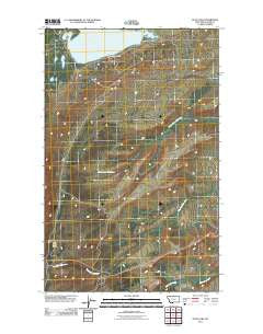 Duck Lake Montana Historical topographic map, 1:24000 scale, 7.5 X 7.5 Minute, Year 2011