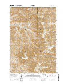 Dudley Spring Montana Current topographic map, 1:24000 scale, 7.5 X 7.5 Minute, Year 2014