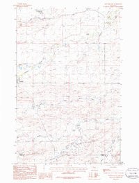 Dupuyer East Montana Historical topographic map, 1:24000 scale, 7.5 X 7.5 Minute, Year 1985