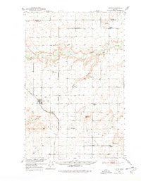 Dutton Montana Historical topographic map, 1:62500 scale, 15 X 15 Minute, Year 1950