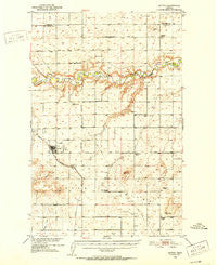 Dutton Montana Historical topographic map, 1:62500 scale, 15 X 15 Minute, Year 1950