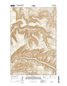 Eden Montana Current topographic map, 1:24000 scale, 7.5 X 7.5 Minute, Year 2014