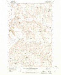 Eden Montana Historical topographic map, 1:24000 scale, 7.5 X 7.5 Minute, Year 1965