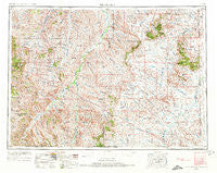 Ekalaka Montana Historical topographic map, 1:250000 scale, 1 X 2 Degree, Year 1954