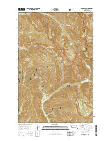 Elephant Peak Montana Current topographic map, 1:24000 scale, 7.5 X 7.5 Minute, Year 2014