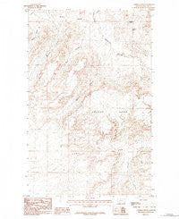 Emerick Bench Montana Historical topographic map, 1:24000 scale, 7.5 X 7.5 Minute, Year 1984