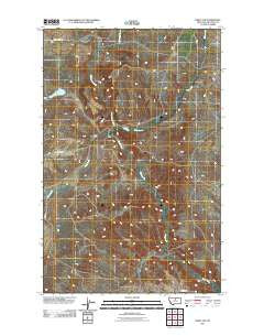 Eskay NW Montana Historical topographic map, 1:24000 scale, 7.5 X 7.5 Minute, Year 2011