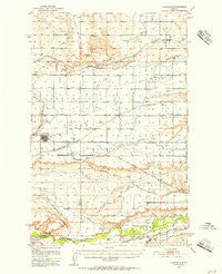 Fairfield Montana Historical topographic map, 1:62500 scale, 15 X 15 Minute, Year 1950