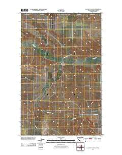 Flaherty Coulee Montana Historical topographic map, 1:24000 scale, 7.5 X 7.5 Minute, Year 2011