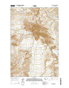 Fort Logan Montana Current topographic map, 1:24000 scale, 7.5 X 7.5 Minute, Year 2014