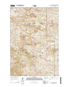 Foundation Spring Montana Current topographic map, 1:24000 scale, 7.5 X 7.5 Minute, Year 2014