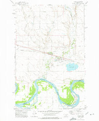 Frazer Montana Historical topographic map, 1:24000 scale, 7.5 X 7.5 Minute, Year 1972