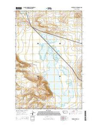 Freezeout Lake Montana Current topographic map, 1:24000 scale, 7.5 X 7.5 Minute, Year 2014
