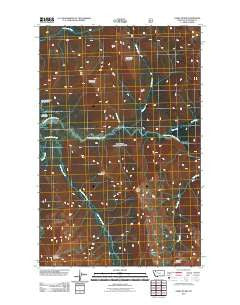 Gable Peaks Montana Historical topographic map, 1:24000 scale, 7.5 X 7.5 Minute, Year 2011