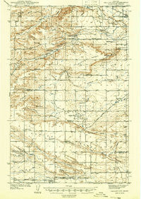 Gallup City Montana Historical topographic map, 1:62500 scale, 15 X 15 Minute, Year 1938