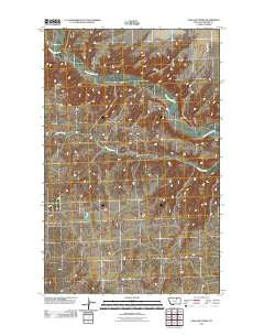 Garland Creek Montana Historical topographic map, 1:24000 scale, 7.5 X 7.5 Minute, Year 2011